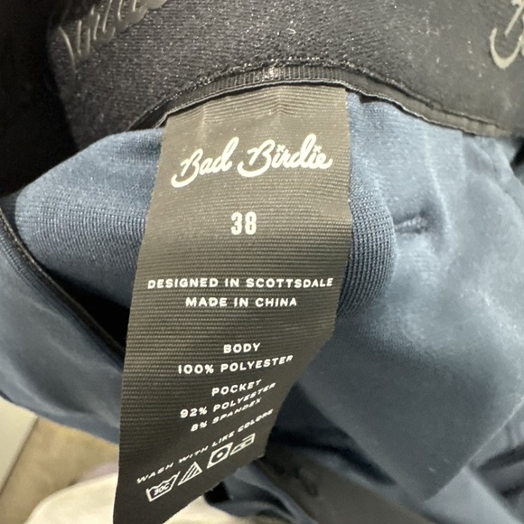 Birdie Bound Mens Golf Pants 38 x 30 Black Performance Stretch Active Grip - Picture 11 of 11